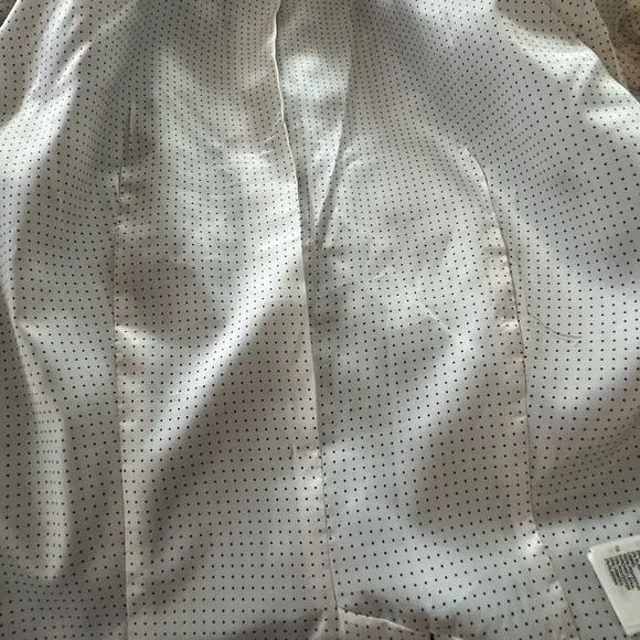 Vintage H & M Gray Women's Blazer - polka dot interior lining - Picture 6 of 9